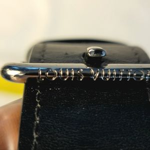 Louis Vuitton Black Leather Strap (or Belt)